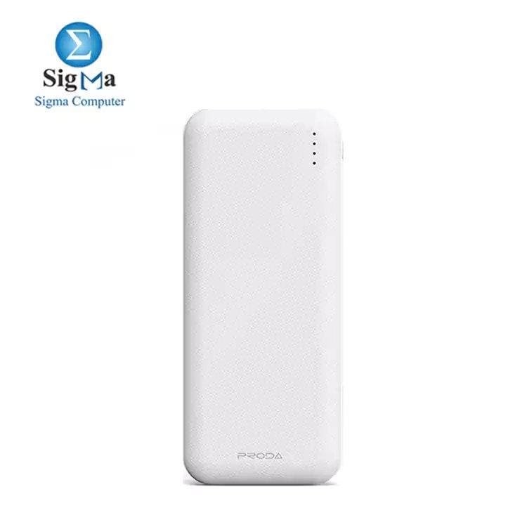 باور بانك برودا Ultron Series PD-P32، 10000 mAh - أبيض