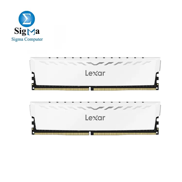 Lexar THOR DDR4 32GB Kit (2x16GB) 3600 MHz, DRAM 288-Pin UDIMM Desktop Memory, XMP 2.0 High-Performance Computer Memory, CL18-22-22-42, 1.35V (LD4BU016G-R3600GDWG)