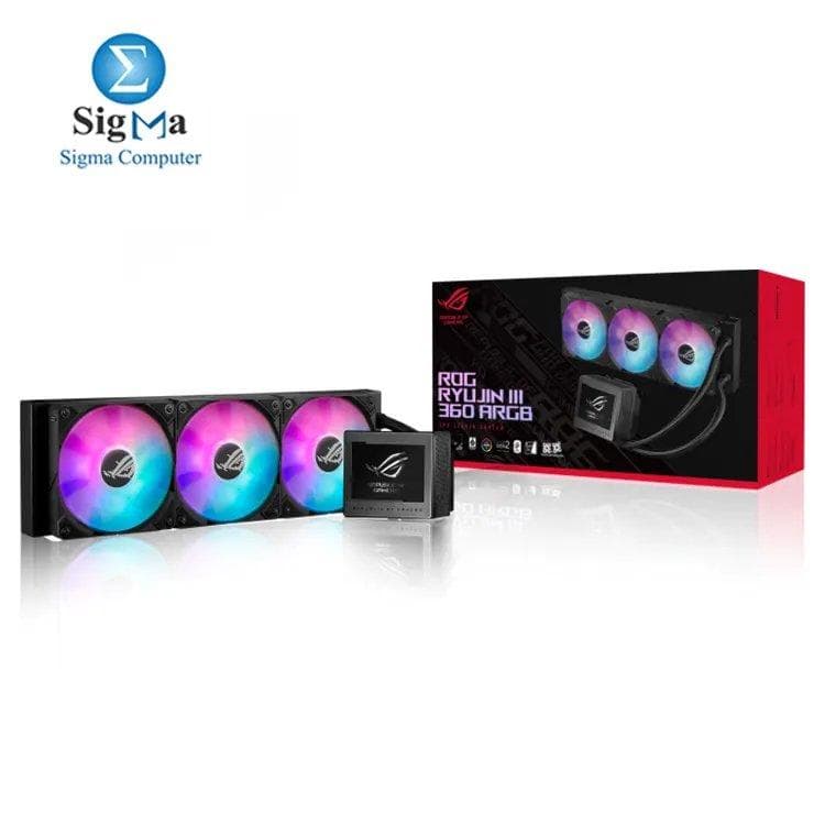 مبرد مائي اسوس ROG Ryujin III 360 ARGB LCD AIO للمعالج