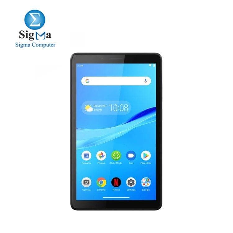تابلت لينوفو Tab M7، شاشة 7 بوصة HD، سعة 16 جيجابايت، رام 1 جيجابايت، اندرويد 9، 3G - لون Onyx Black