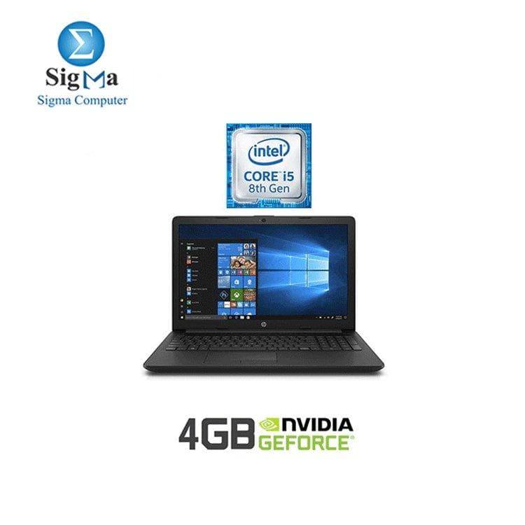 لابتوب اتش بي 15-da1018ne - معالج Intel Core i5 - رام 8GB - هارد 1TB HDD - شاشة 15.6 بوصة HD - كرت شاشة 4GB - نظام DOS