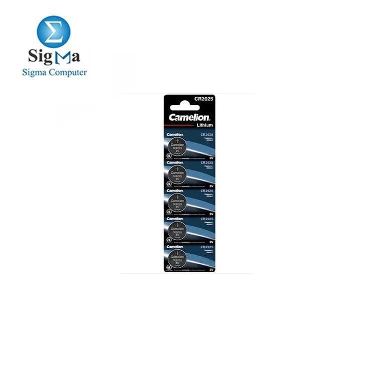 بطارية كاميليون ليثيوم عملة CR2025-BP5-5PC