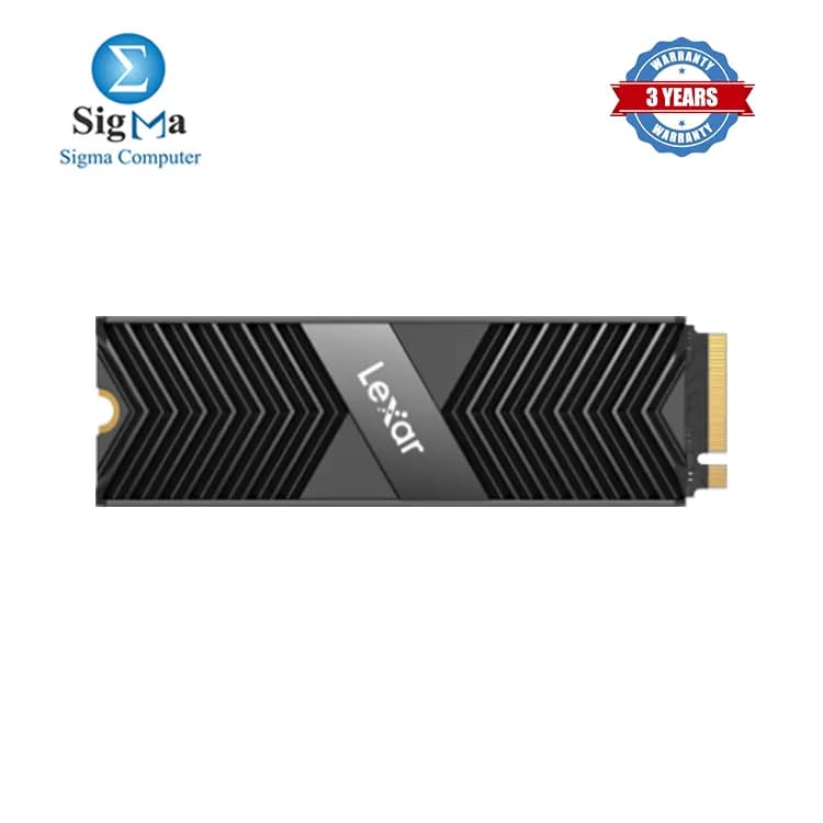 هارد Lexar NM800PRO 512GB مع مشتت حراري PCIe Gen4x4 NVMe SSD سرعة قراءة وكتابة تصل إلى 7450 3500 MB/s M.2 2280 3D TLC NAND 500 TBW