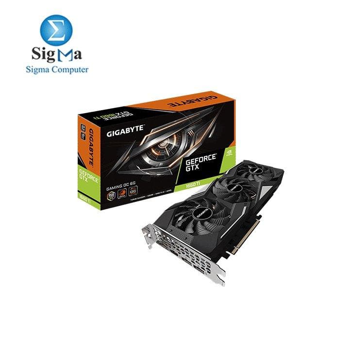 كرت شاشة جيجابايت GeForce® GTX 1660 Ti GAMING OC 6G