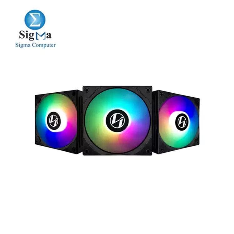 LIAN LI ST120 RGB x3FAN- BLACK WITH CONTROLLER