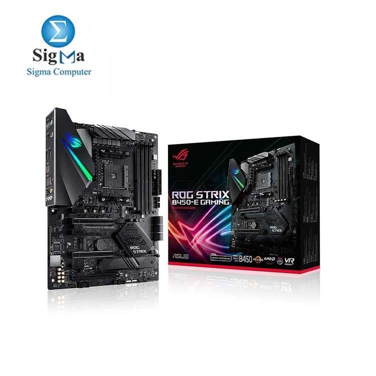 لوحة أم جيمنج اسوس ROG Strix B450-E اي ام دي B450 AM4 ATX DDR4