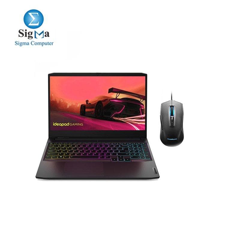 لابتوب لينوفو IdeaPad Gaming 3 15ACH6 82K200QGAX بمعالج AMD Ryzen 5 5600H، كرت شاشة GeForce RTX 3060 6GB، رام 16GB DDR4، هارد 512GB SSD M.2، شاشة 15.6 بوصة