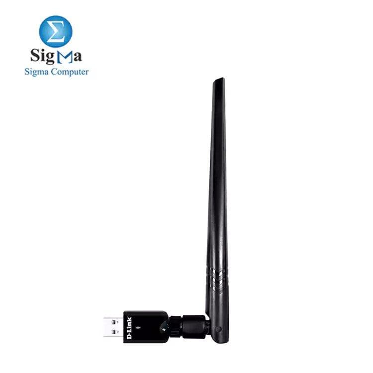 محول واي فاي D-LINK DWA-185 لاسلكي AC1200 ثنائي النطاق بمنفذ USB 3.0 مع هوائي خارجي قابل للفصل