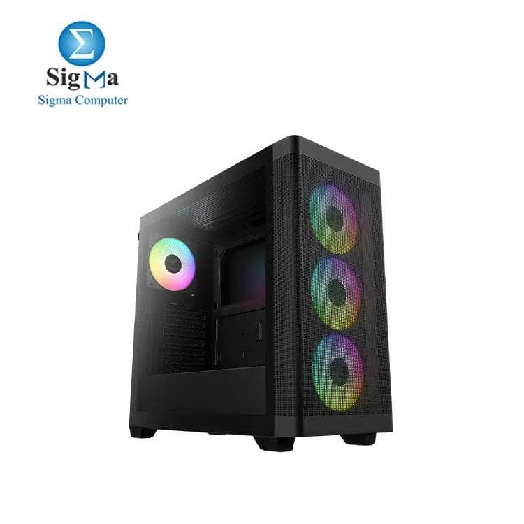 كيسة كمبيوتر جامدياس ATHENA M3 ATX Mid Tower بزجاج مقسى، تدعم تبريد مائي 360mm، 7 مراوح 120mm، كارت شاشة 420mm، USB3.0، Type C