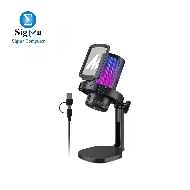 MAONO DGM20 RGB USB Condenser Gaming Microphone (Black)