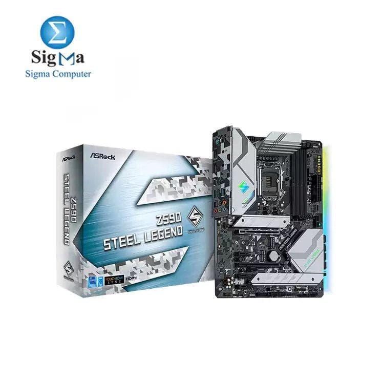 لوحة أم Asrock Z590 Steel Legend انتل DDR4 OC