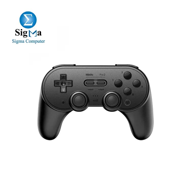 يد تحكم 8BitDo Pro 2 بلوتوث لأجهزة Switch، ويندوز، macOS، أندرويد و Steam Deck مع عصا تحكم Hall Effect - أسود