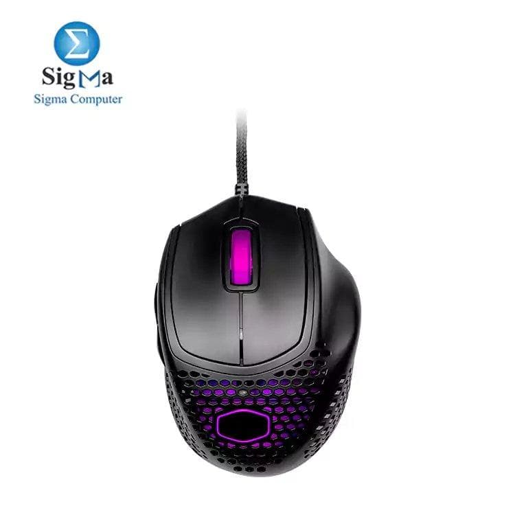 Cooler Master MM720 Black Matte Lightweight Gaming Mouse with Ultraweave Cable, 16000 DPI Optical Sensor, RGB