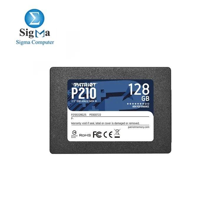 Patriot P210 SSD 128GB Up To 500/400 MB/S SATA 3 Internal Solid State Drive 2.5