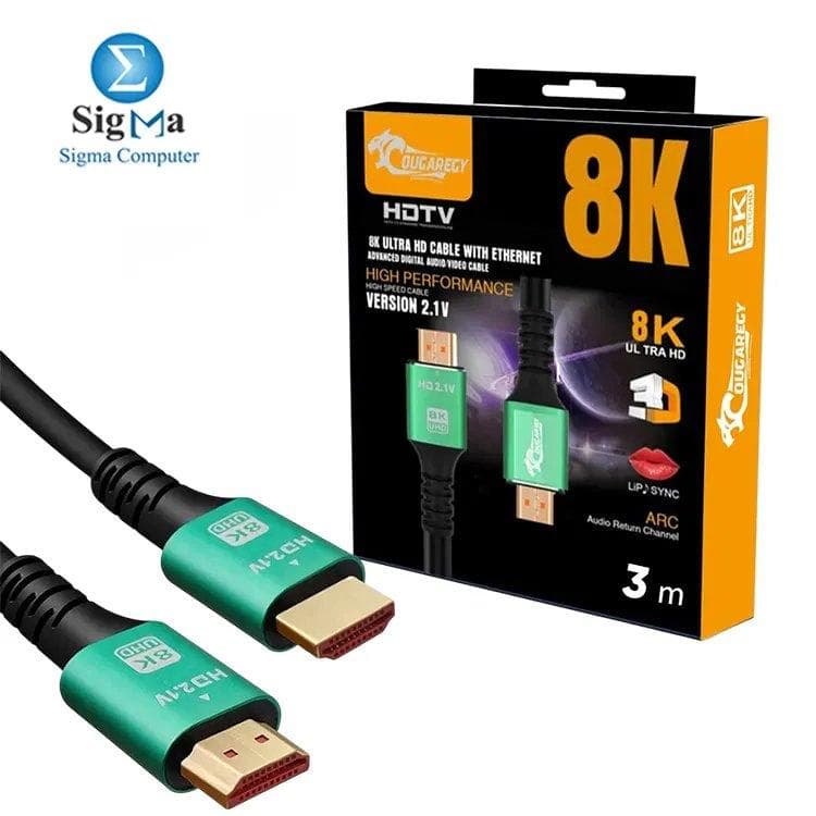 COUGAR-EGY HDMI 2.1V 8K Ultra HD Cable With Ethernet – 3M