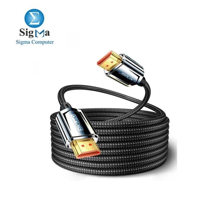 كابل JSAUX CV0046 من سبائك الزنك بدقة 8K – 3 متر – HDMI 2.1 بدقة 8K 60Hz / 4K 144Hz متوافق مع PS5 و PS4 و X-box و UHDTV و Blu-ray