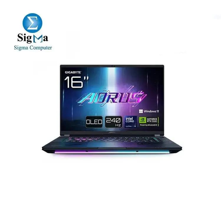 لابتوب جيمنج AORUS MASTER 16 BYH - معالج Intel Core Ultra 9 275HX - كرت شاشة NVIDIA GeForce RTX 5080 16GB - رام 32DDR5 5600MHz - هارد 1TB PCIe Gen4x4 M.2 - شاشة 16.0” 16:10 WQXGA 240Hz OLED - نظام Windows 11 Pro