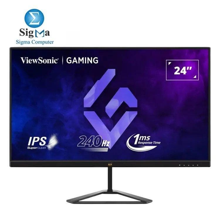شاشة فيوسونيك VX2479A-HD-PRO مقاس 24 بوصة FHD IPS بتردد 240Hz وزمن استجابة 1ms MPRT مع AMD FreeSync وHDR10