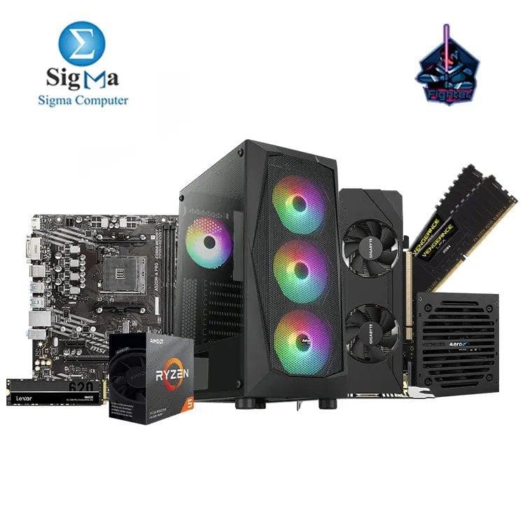 Fighter R5 3600 3050 6GB -321- MSI A520M-A PRO - AMD Ryzen 5 3600 - CORSAIR 2x8GB 3200Mhz - Gigabyte RTX 3050 Low Profile 6GB - Lexar NM620 256GB - CASE Aerocool FALCON ARGB And VX PLUS 600w Psu