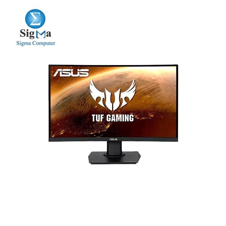 شاشة اسوس VG24VQE 23.6 بوصة جيمنج 1920x1080 165Hz FreeSync 1ms MPRT منحنية