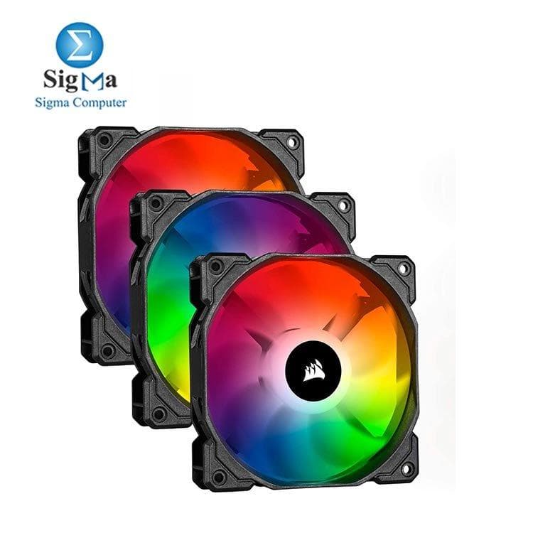 طقم 3 مراوح كورسير iCUE SP120 RGB Pro أداء عالي 120mm مع إضاءة