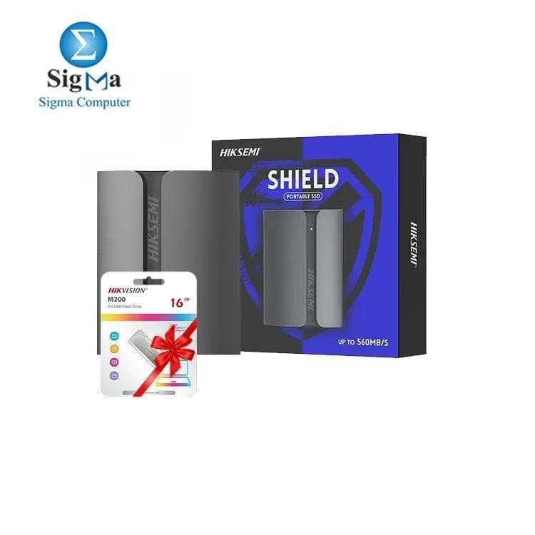 هيكسيمي T300S هارد SSD خارجي 1TB مع فلاشة هدية Hikvision M200 16GB