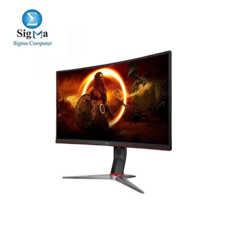 Monitor  AOC C27G2Z 27″ Curved Frameless Ultra-Fast Gaming Monitor, FHD 1080p, 0.5ms, VA, 240Hz, FreeSync, HDMI/DP/VGA, Height Adjustable