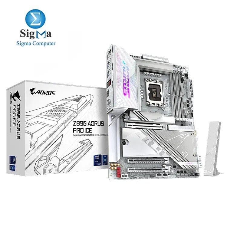 لوحة أم جيجابايت Z890 AORUS PRO ICE مقبس LGA 1851