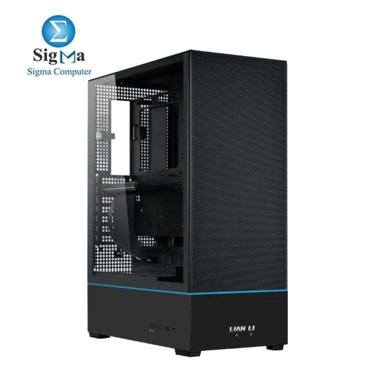 Lian Li SUP01: 45L compact stand-up case with front-facing GPU, PCIe 4.0 riser, ARGB lighting, supports ATX motherboards, up to 360mm AIO, and includes 3x120mm fans