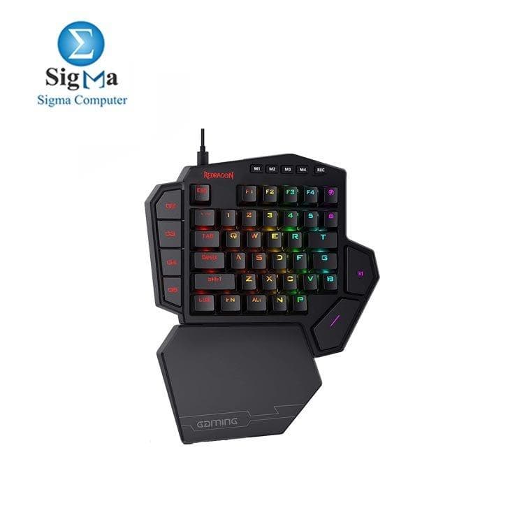 كيبورد جيمنج ميكانيكال Redragon K585 DITI بيد واحدة RGB