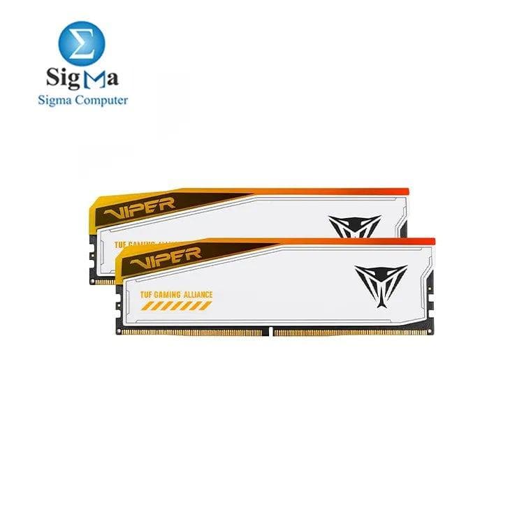 Patriot Viper Elite 5 TUF Gaming RGB DDR5 RAM 48GB (2X24GB) 6600MT/s CL34 UDIMM Desktop Gaming Memory Kit - PVER548G66C34KT