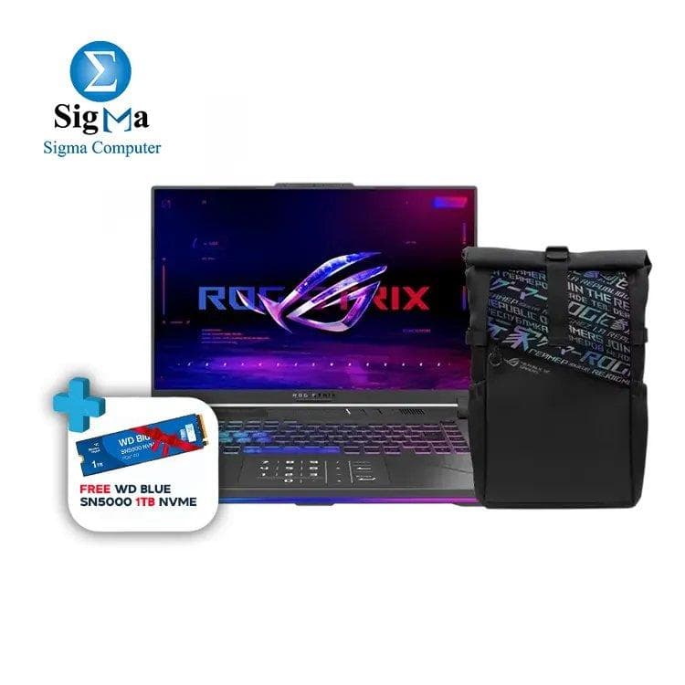 ASUS ROG Strix G16 i9 14900HX - RTX 4070 8GB - 1TB SSD - 16GB - 16-inch WUXGA IPS 100 SRGB 165HZ - WIN 11 with Free WD Blue 1TB NVMe SSD