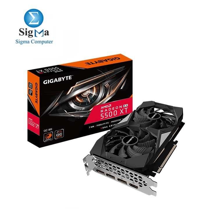 جيجابايت Radeon™ RX 5500 XT OC 8G