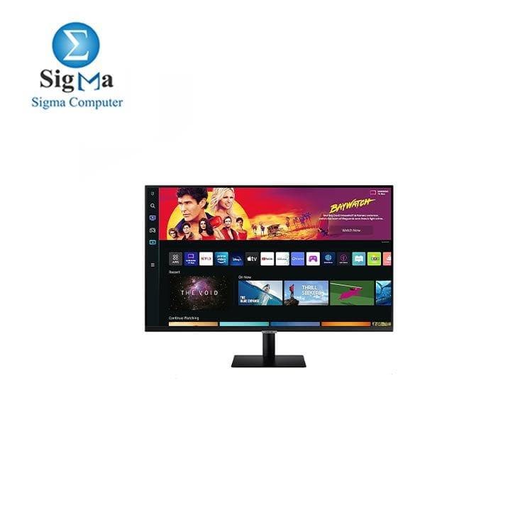 شاشة سامسونج LS32BM700UMXEG-M7 32 بوصة 3840 x 2160 60Hz VA 4ms GTG - HDR10 - Game Bar 2.0 - HDMI-CEC Ultrawide Game View - Smart TV Experience Remote