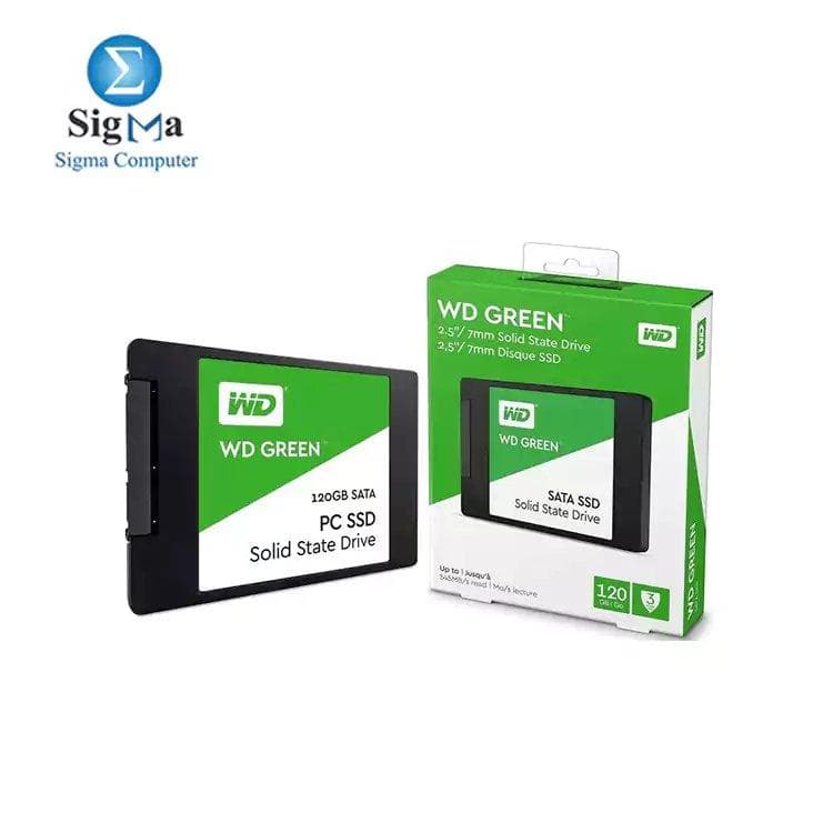ويسترن ديجيتال Green 120GB SSD للكمبيوتر - SATA III 6Gb/s 2.5