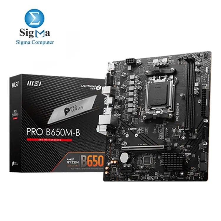 لوحة أم ام اس اي PRO B650M-B سوكيت AM5 LGA 1718
