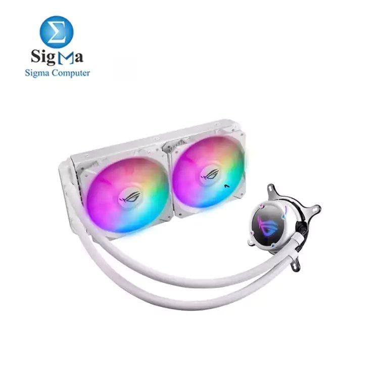 مبرد مائي اسوس ROG Strix LC240 RGB 240mm - لون أبيض
