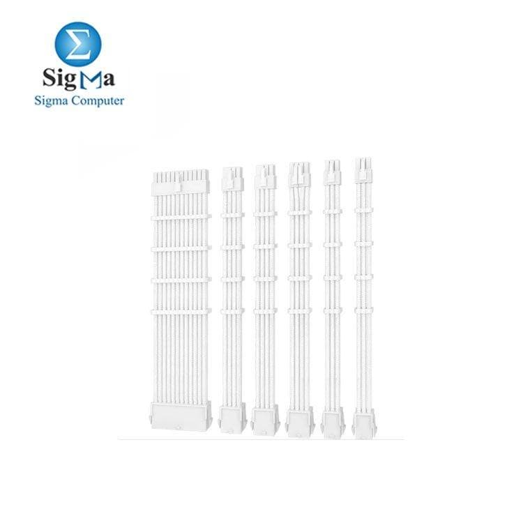 Antec PSU Sleeved Extension Cable Kit White PSUSCW30-102