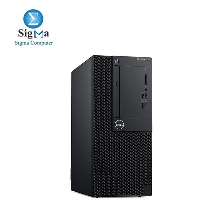 كمبيوتر مكتبي ديل OPTIPLEX 3070 MT بمعالج INTEL CORE I3-9100، رام 4GB DDR4، هارد 1TB HDD، كرت شاشة INTEL UHD 630
