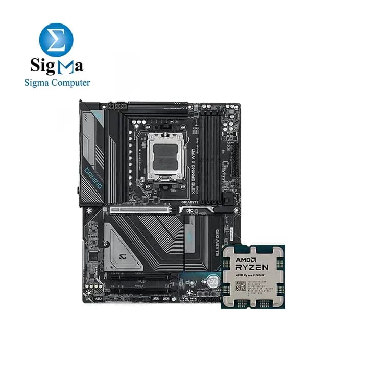 Bundle AMD RYZEN 9-7900X TREY Without Fan with Gigabyte X870 GAMING X WIFI7