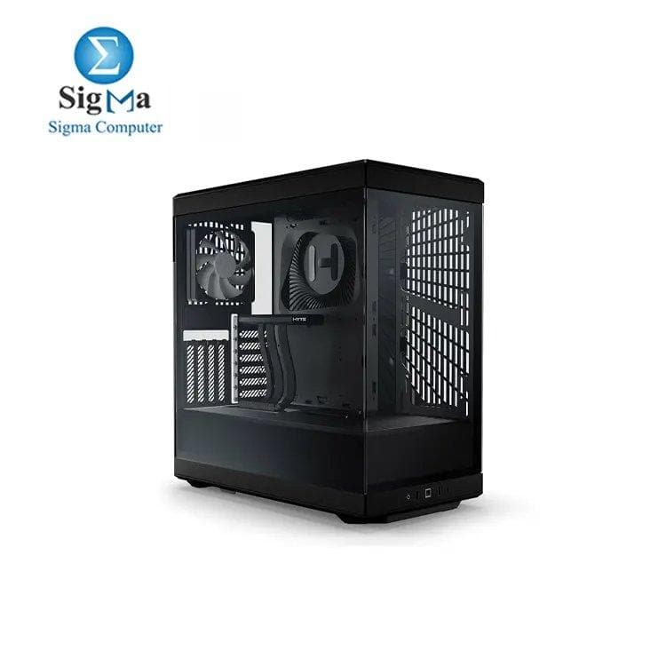 HYTE Y40 Modern Aesthetic Panoramic Tempered Glass Mid-Tower ATX Computer Gaming Case with PCIE 4.0 Riser Cable Included, Black (CS-HYTE-Y40-BB)