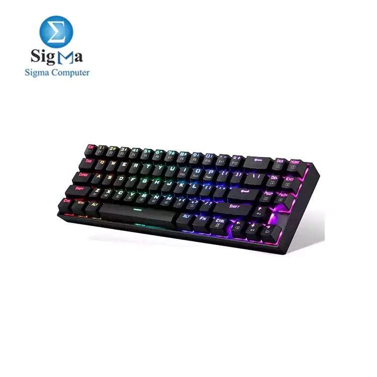 كيبورد جيمنج ميكانيكال لاسلكي ريدراجون K599-KRS DEIMOS RGB - سويتش قابل للتغيير - أسود