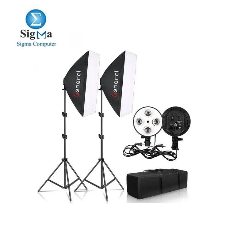TL-4 kit, 2 soft box with 4 lamp holder .