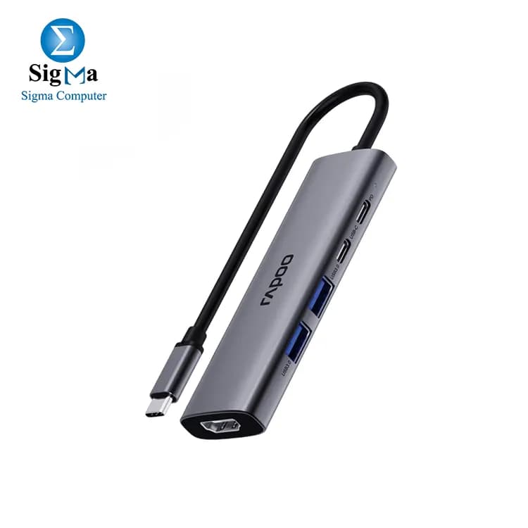 رابو XD51 موزع USB-C 5 في 1 يدعم 4K@60Hz HDMI وشحن 100W PD