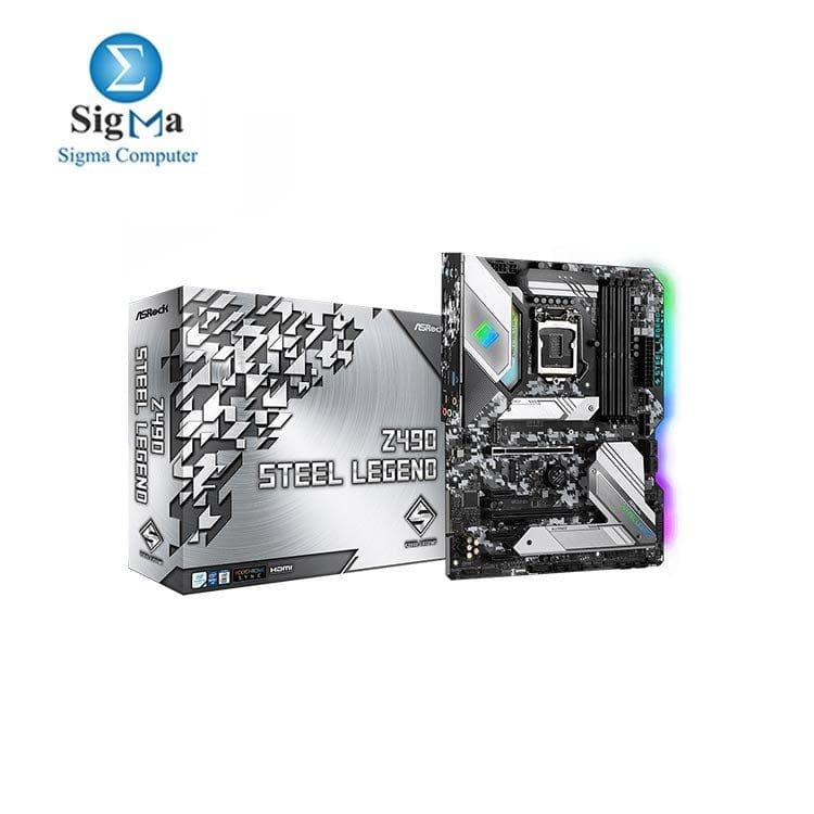 ASROCK Z490 Steel Legend RGB Motherboard (Socket 1200)