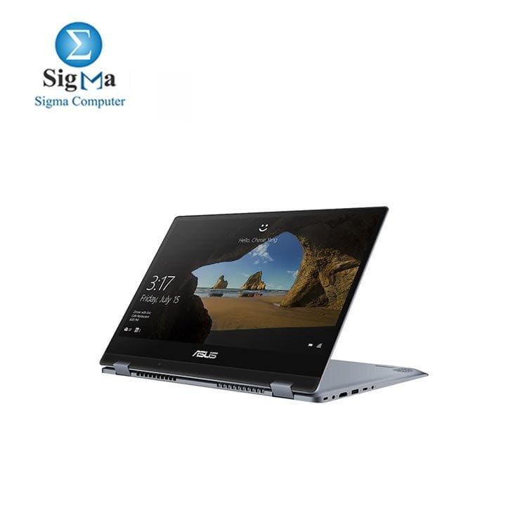 لابتوب اسوس VivoBook Flip TP412FA-EC437T، معالج Intel Core i5-10210U، رام 8GB، هارد 512GB SSD، كرت شاشة Intel HD، شاشة 14.0 بوصة FHD تاتش، ويندوز 10 - أزرق فضي