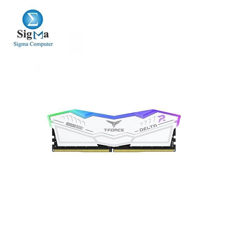 رام تيم جروب T-FORCE DELTA RGB 16GB 5600MHz DDR5 للكمبيوتر
