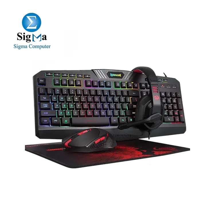 Redragon S101 Wired Rgb Backlit Gaming 4 In 1 Combo