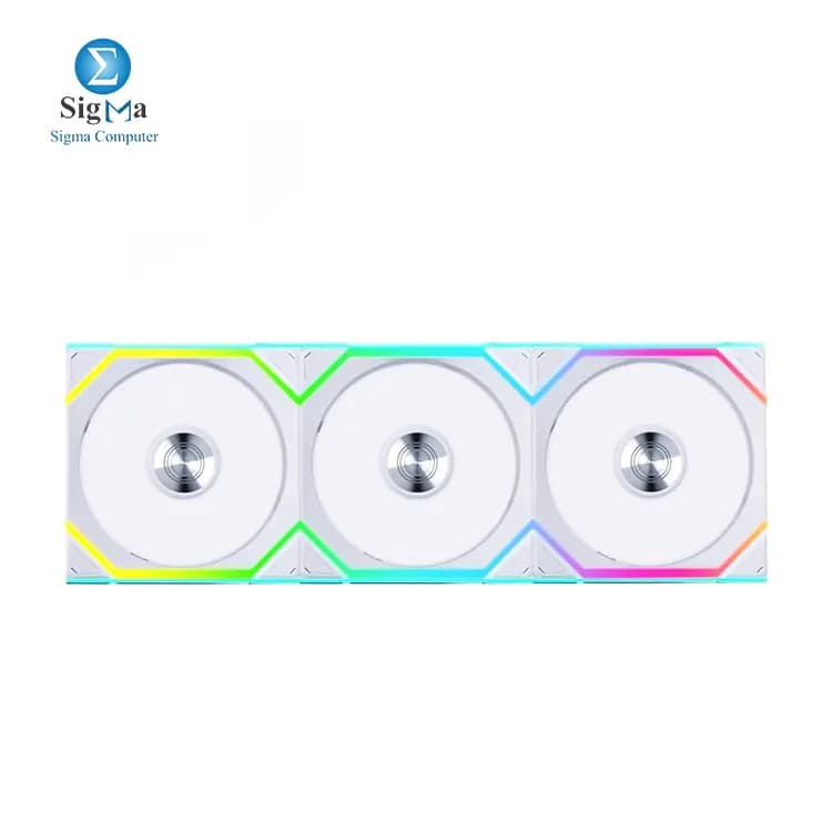 LIAN LI UNI Fan SL Wireless 120 Reversed Blade ARGB White 3 Fans With 2.4 GHz Wireless Controller Fan-12RSL1W3W WHITE