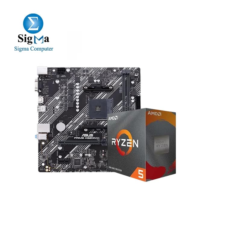 Bundle ASUS PRIME A520M-K + AMD Ryzen 5 4500 Box